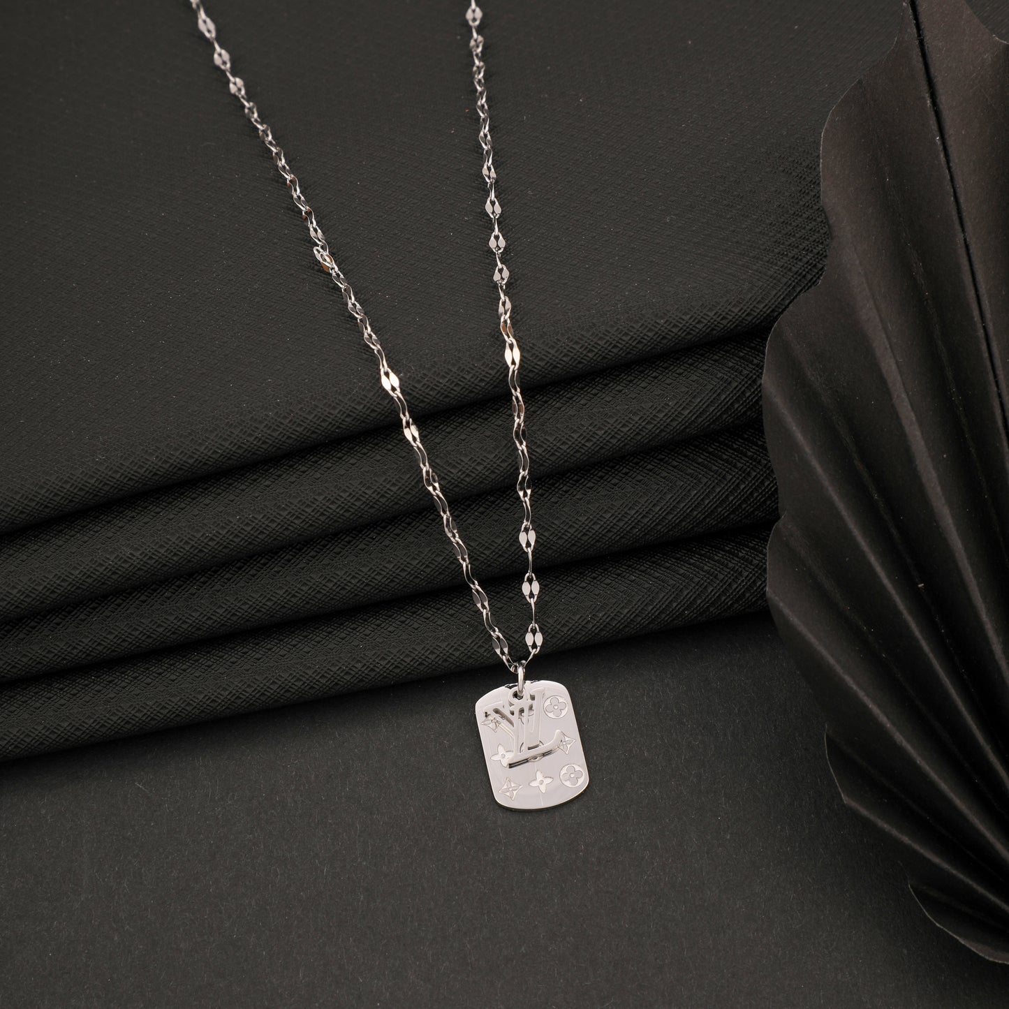 Army Tag Pedant Silver Necklace