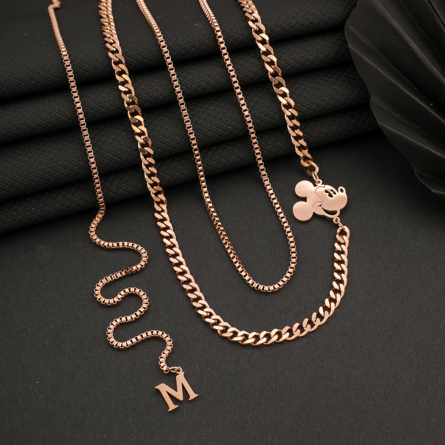 Tom Rosegold Pendant Necklace