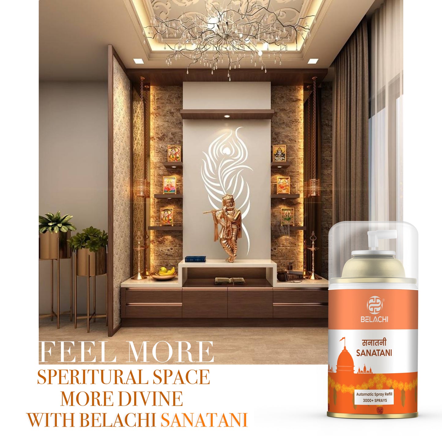 Belachi Sanatani Airfreshner 265 ML