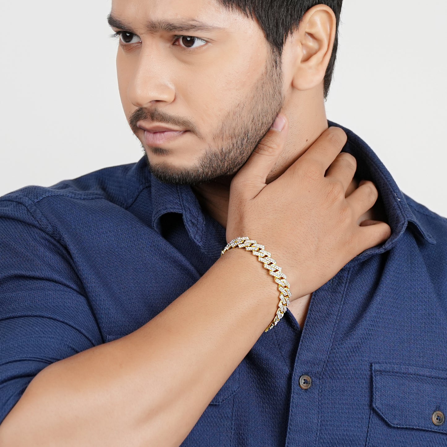Signature Dimound Gold Cuban Bracelete