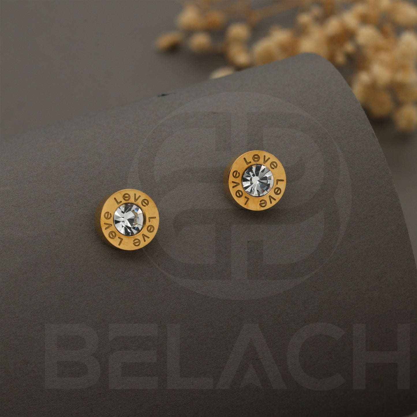 Gold Plated Luxuries Diamond Earrings GPER017