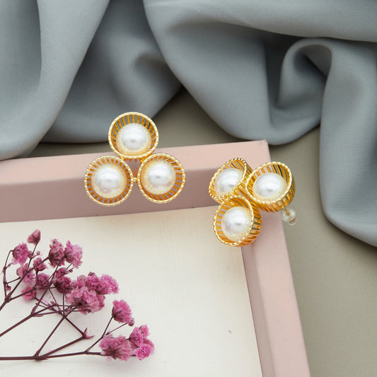 Gold Plated Luxuries Earrings
