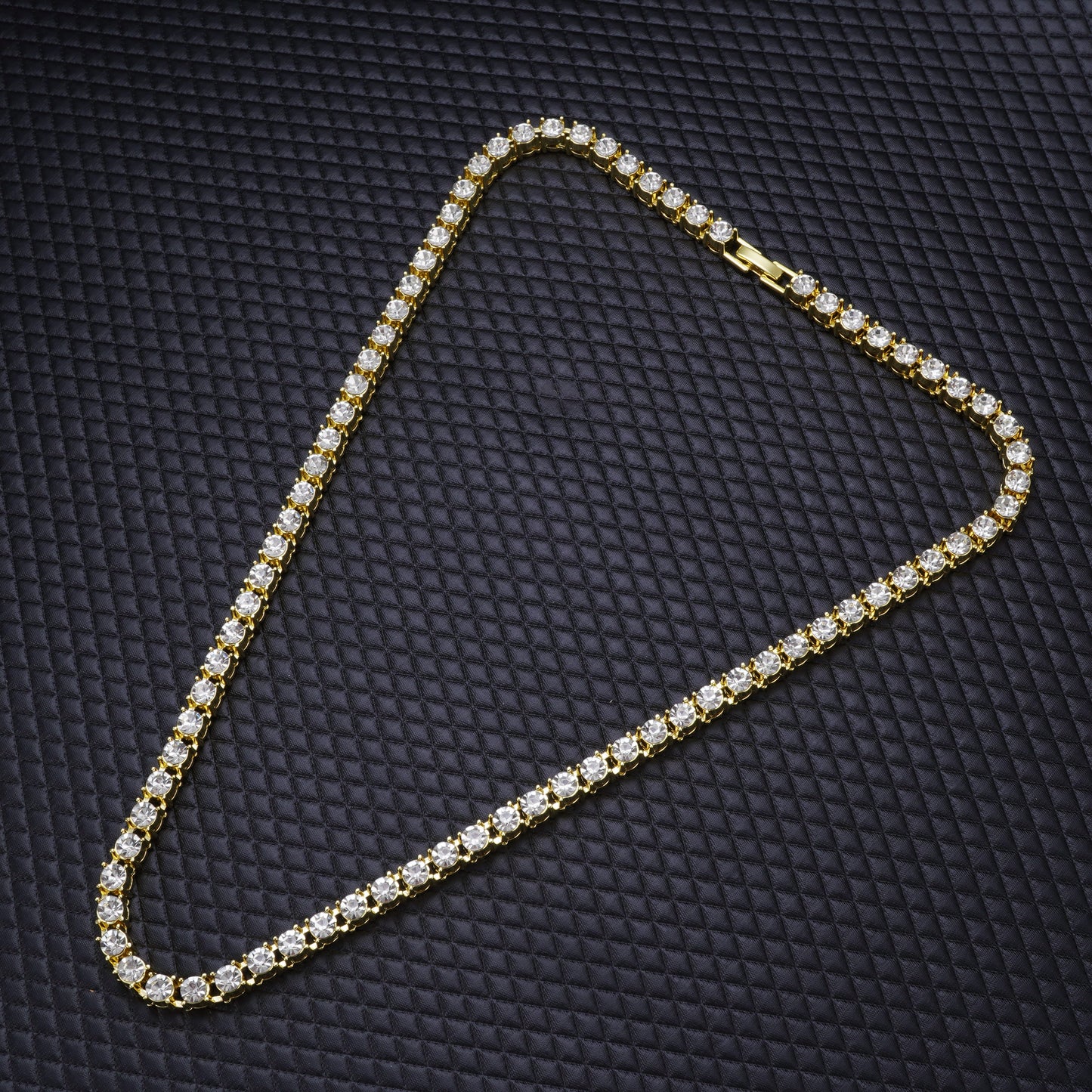 Gold Tennis With Diamond Premium Chain