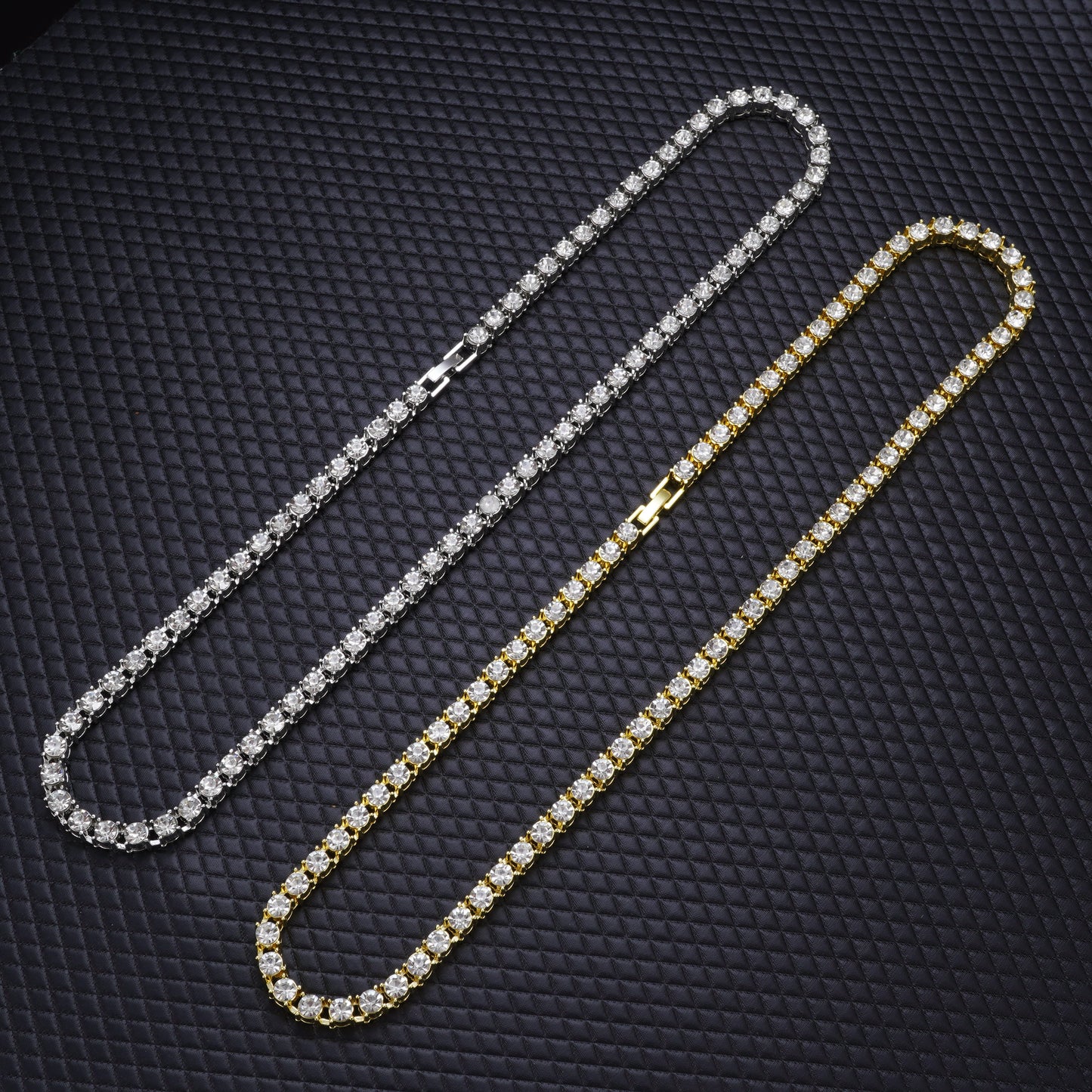 Gold Tennis With Diamond Premium Chain