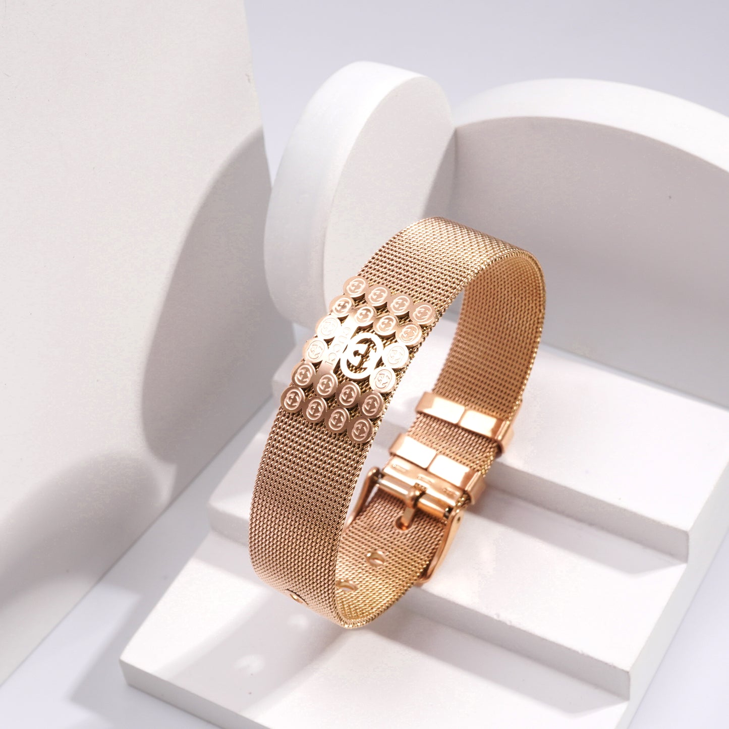 AIRAZOR FULL ROSEGOLD BELT BRACELATE