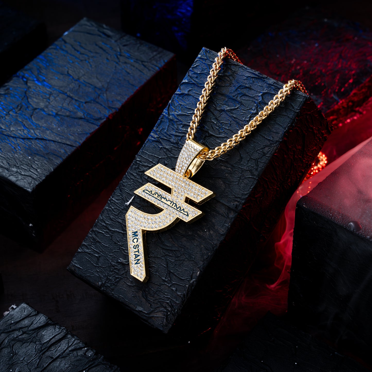 Indian Rupey Gold chain With Diamond Pedant