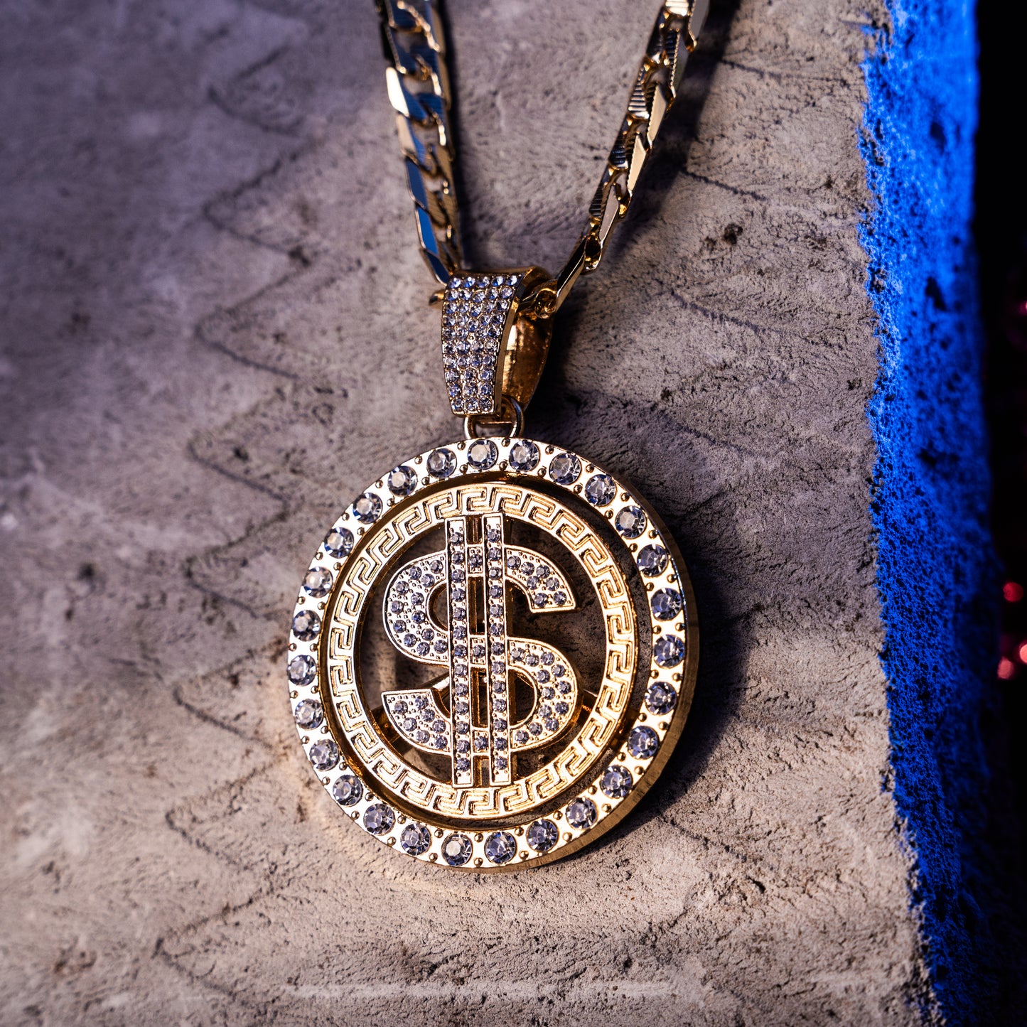 Doller Club Gold chain With Diamond Pedant
