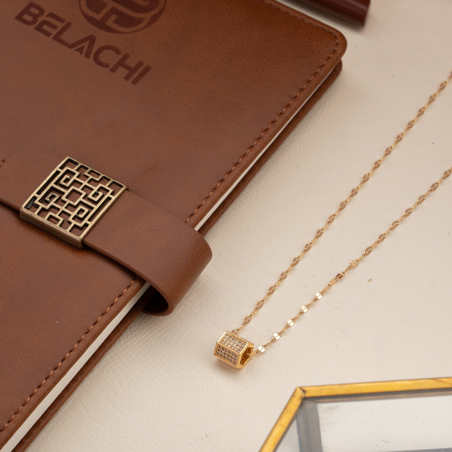 BOLT DIAMOND GOLD NECKLACE