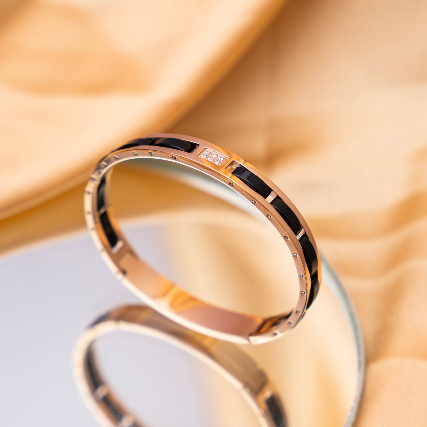 SIGMA ROSEGOLD KADA WITH DIAMOND