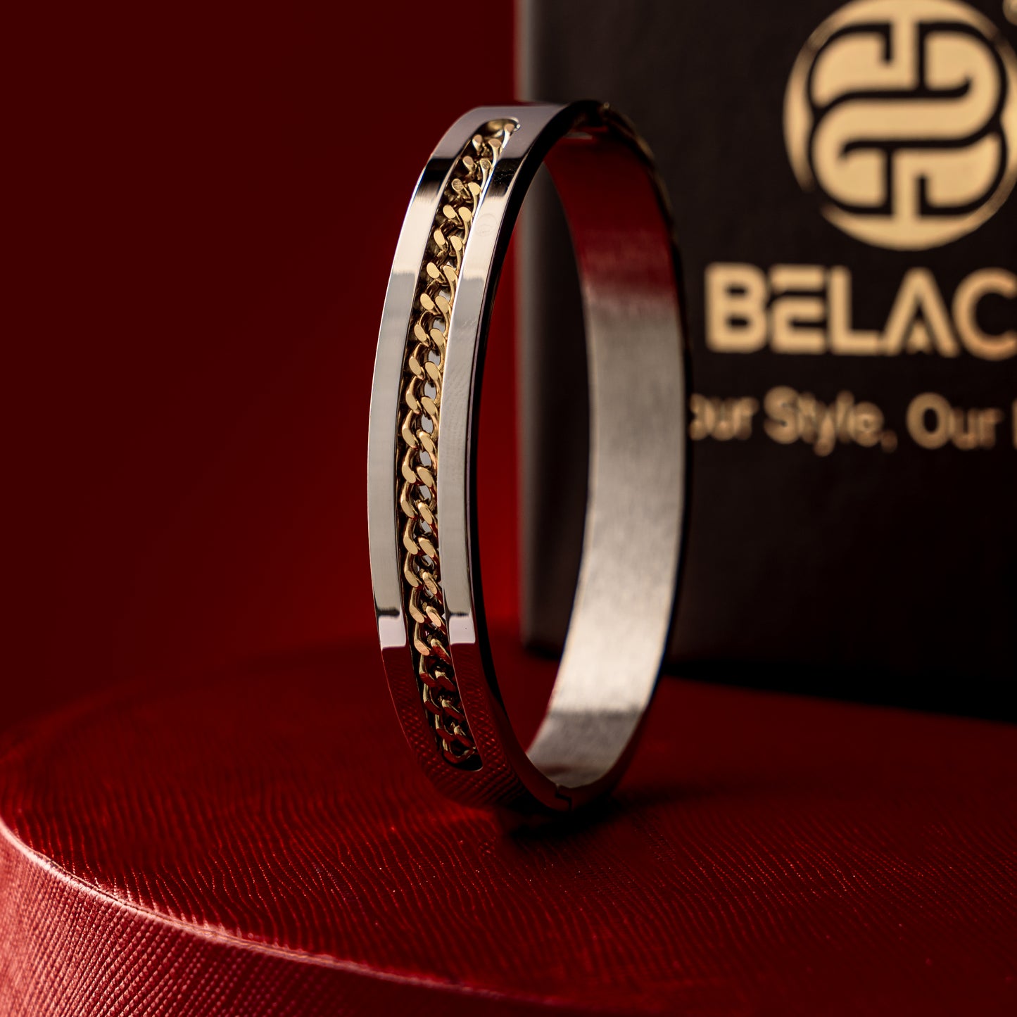Lucifer Full Silver Gold Premium Kada