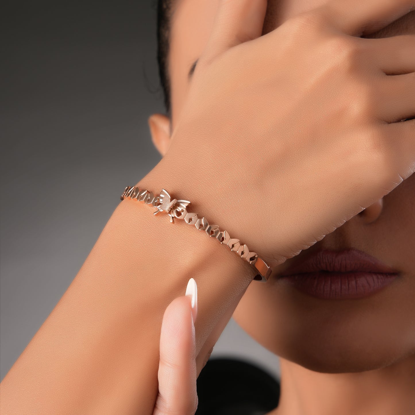 Ladybug Rosegold premium Kada