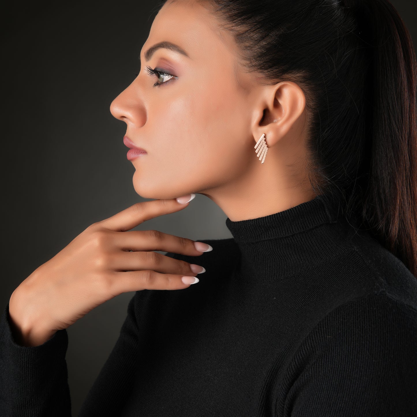 Rosegold Plated Luxuries Earrings GPER003
