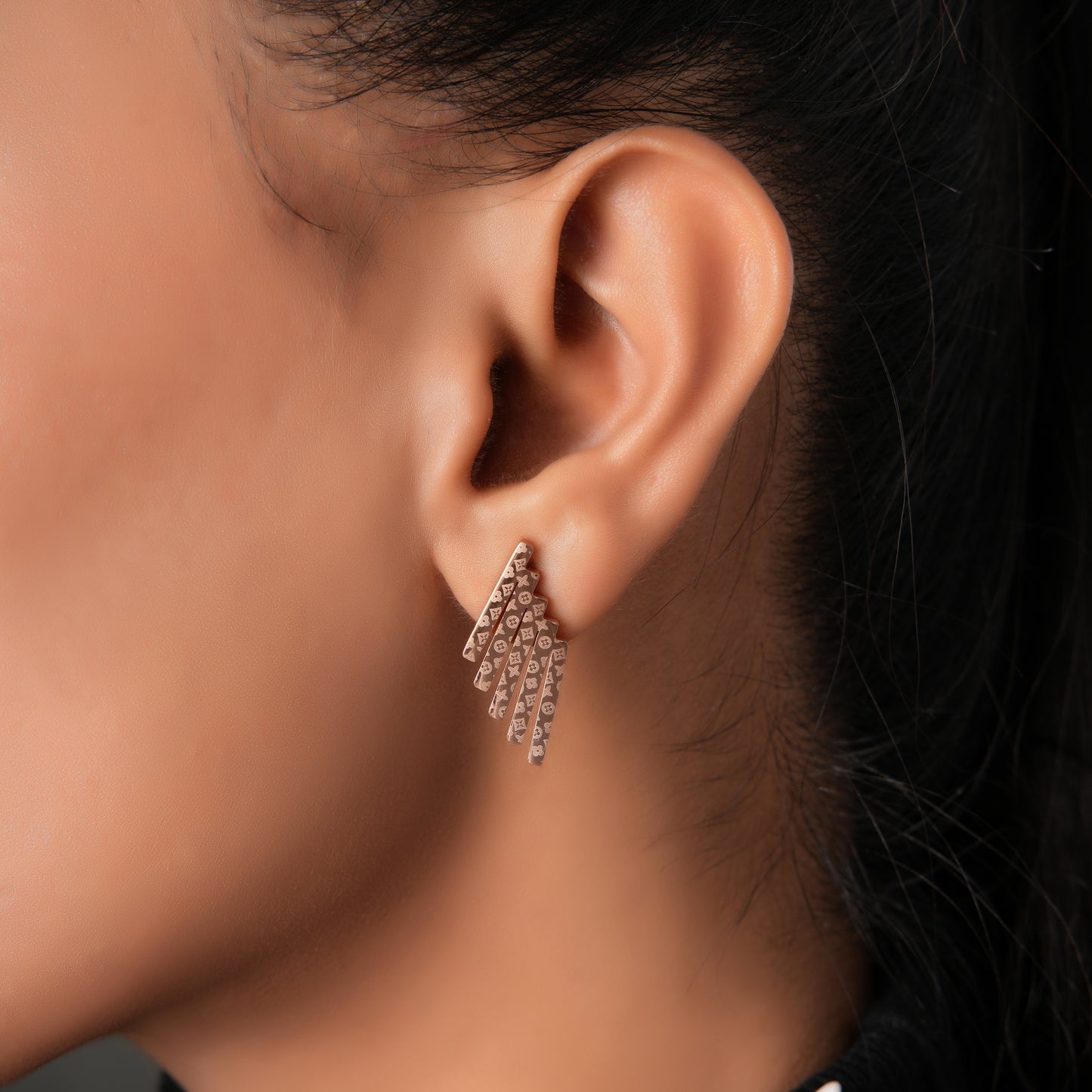 Rosegold Plated Luxuries Earrings GPER003