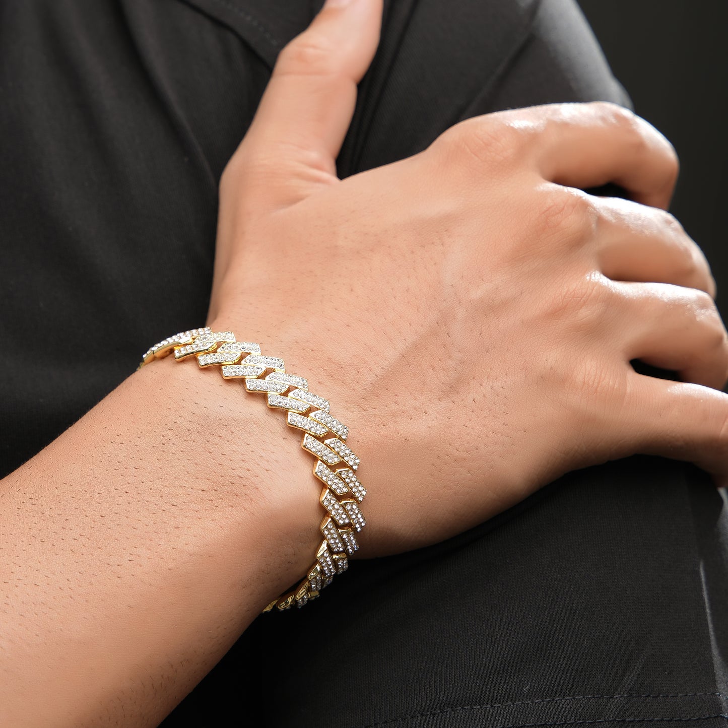 Signature Dimound Gold Cuban Bracelete