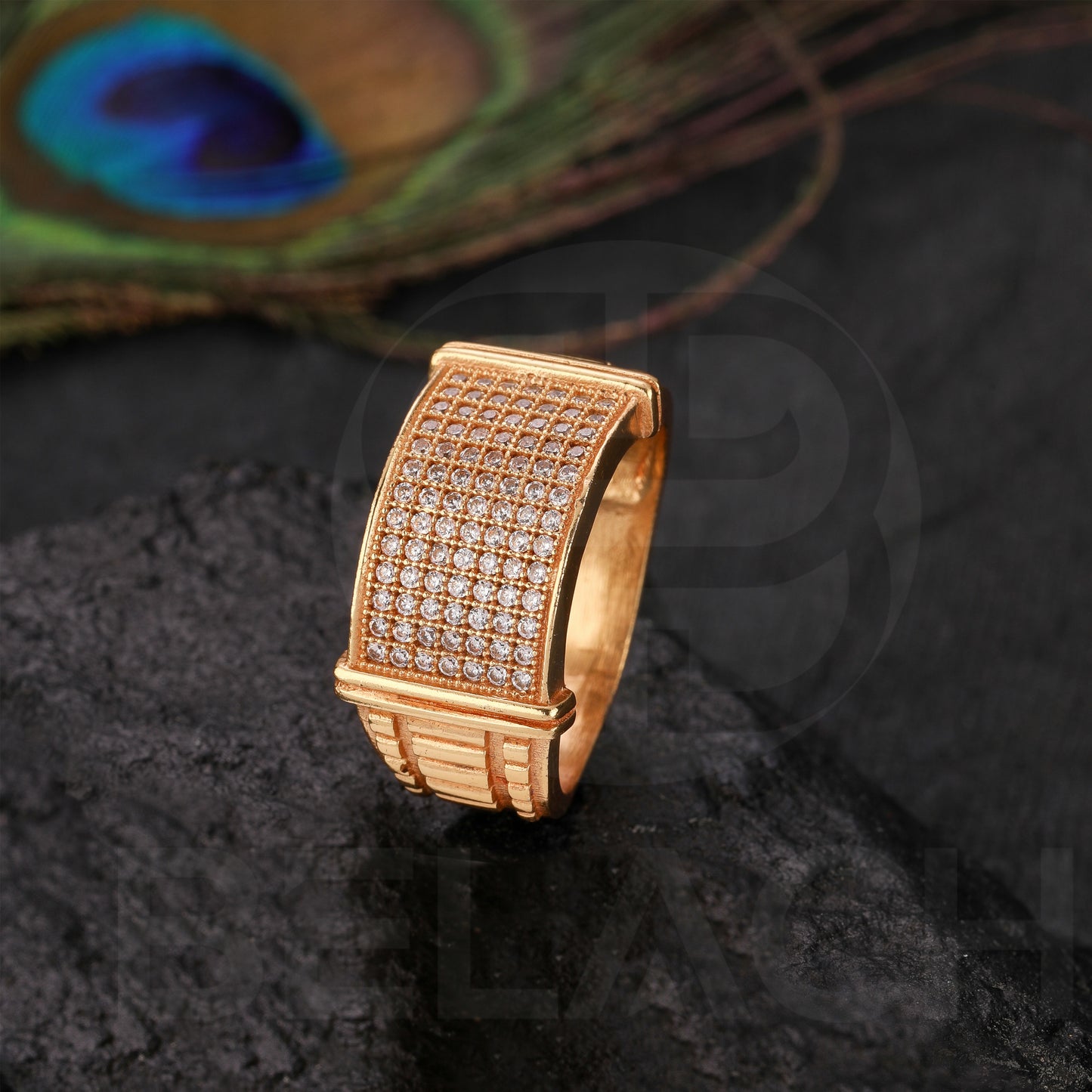 GOLD PLATED DIAMOND RING GPDR004