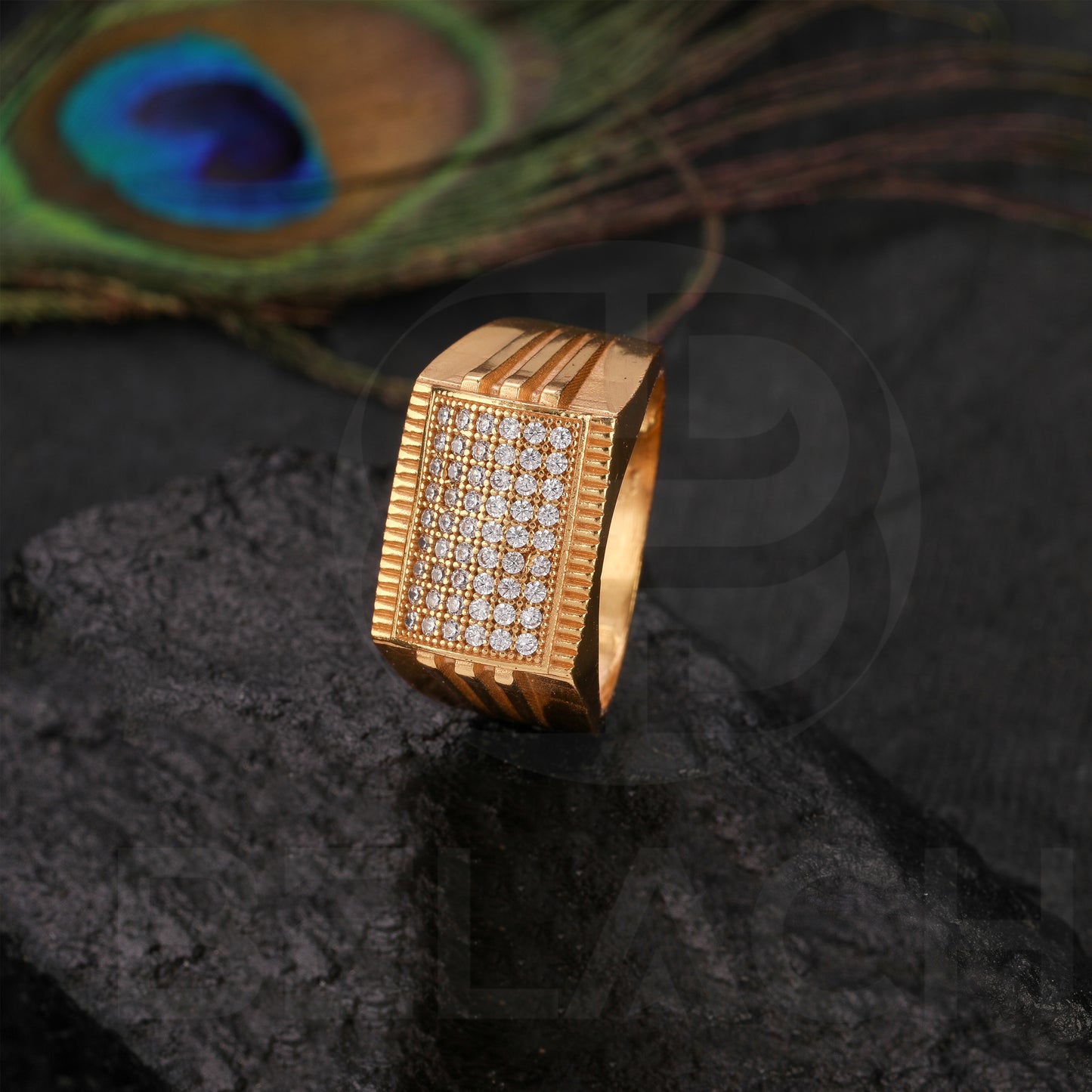 GOLD PLATED DIAMOND RING GPDR007