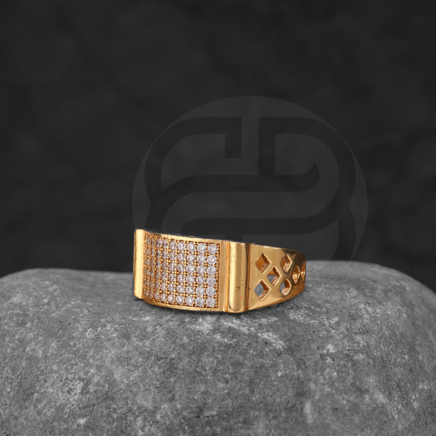 GOLD PLATED DIAMOND RING GPDR013