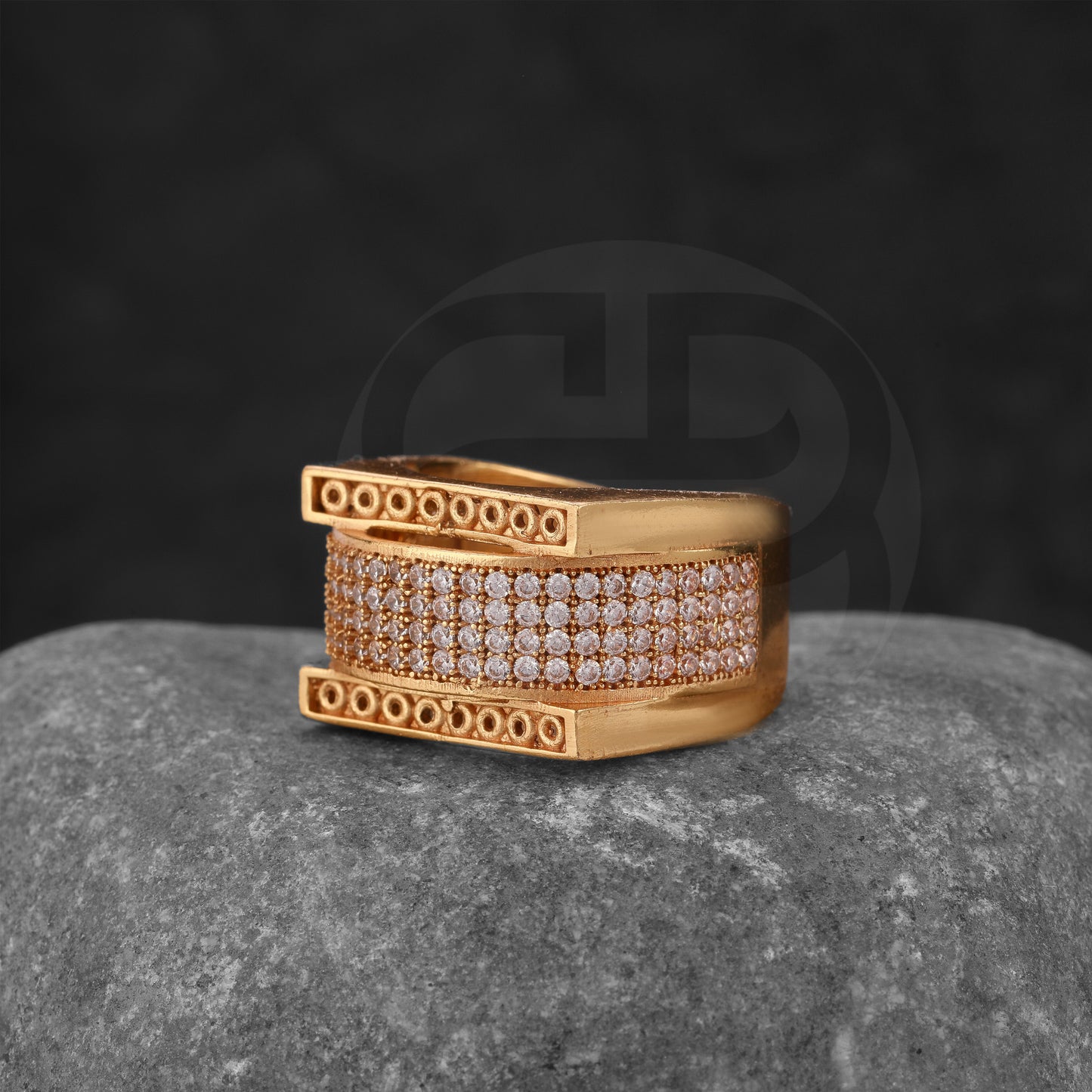 GOLD PLATED DIAMOND RING GPDR003