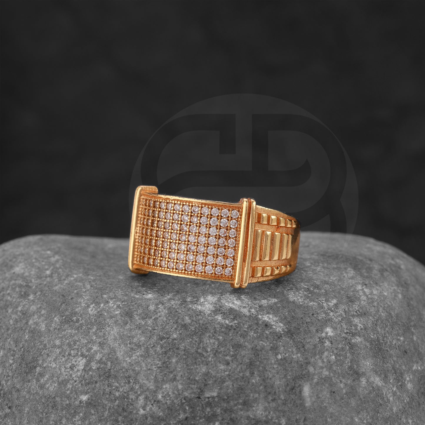 GOLD PLATED DIAMOND RING GPDR004