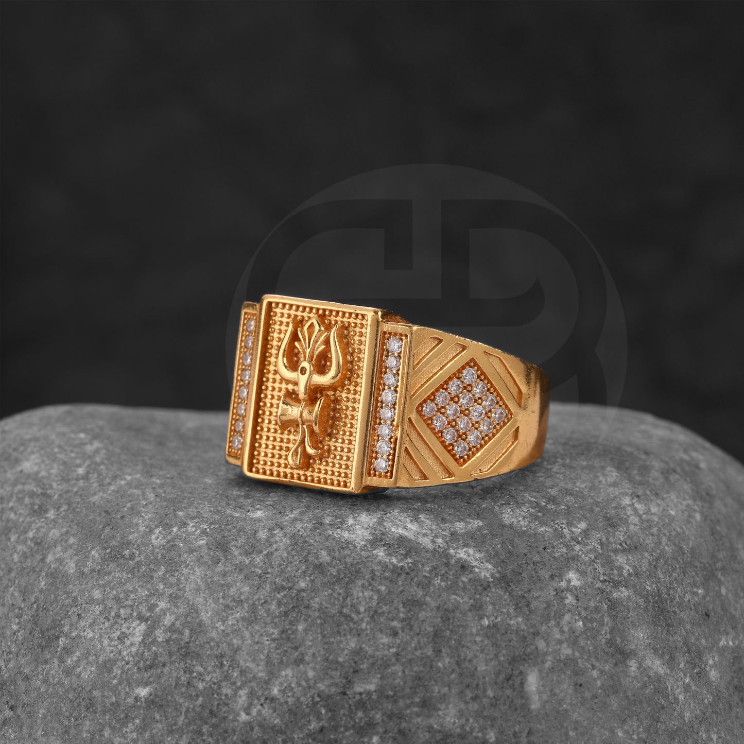GOLD PLATED DIAMOND RING GPDR002
