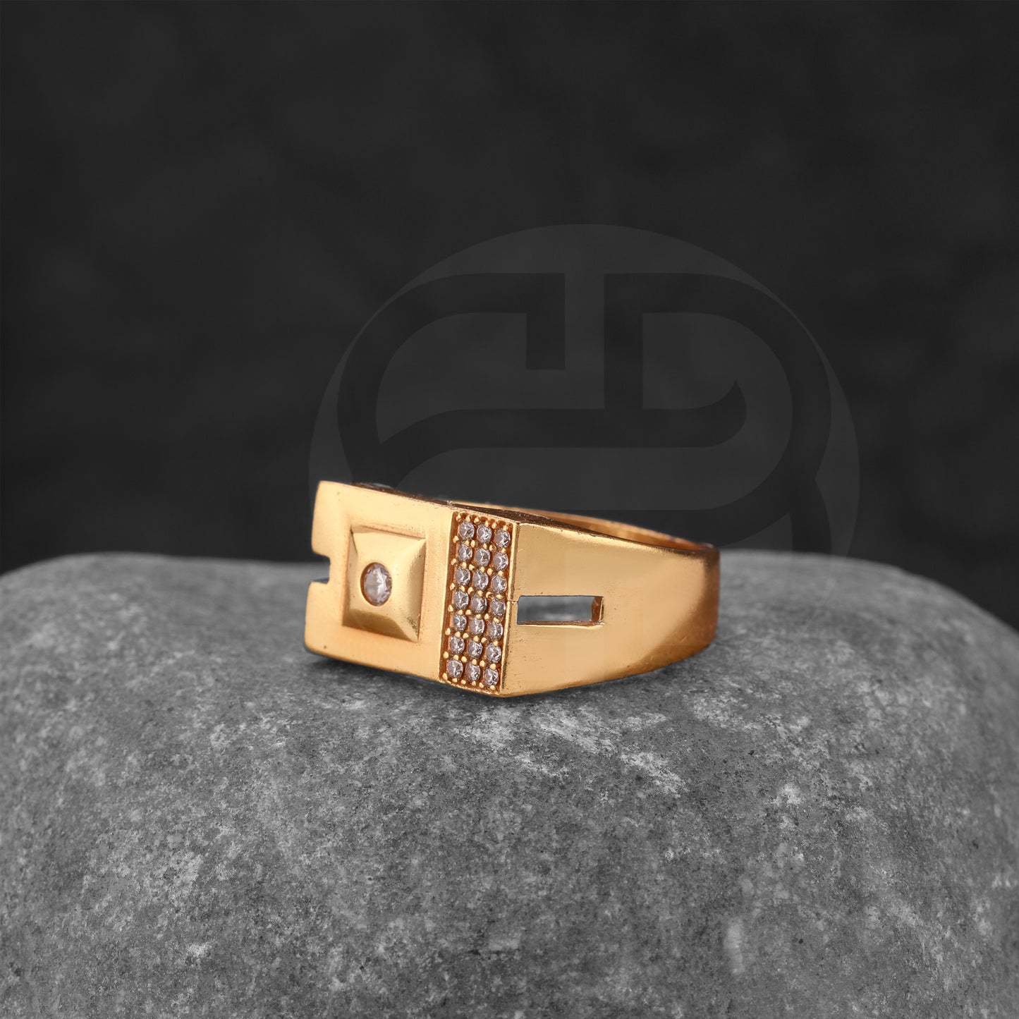 GOLD PLATED DIAMOND RING GPDR012
