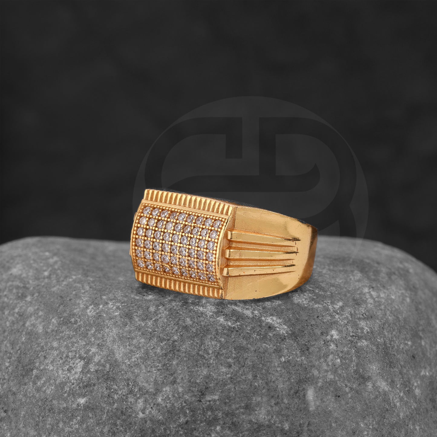 GOLD PLATED DIAMOND RING GPDR007