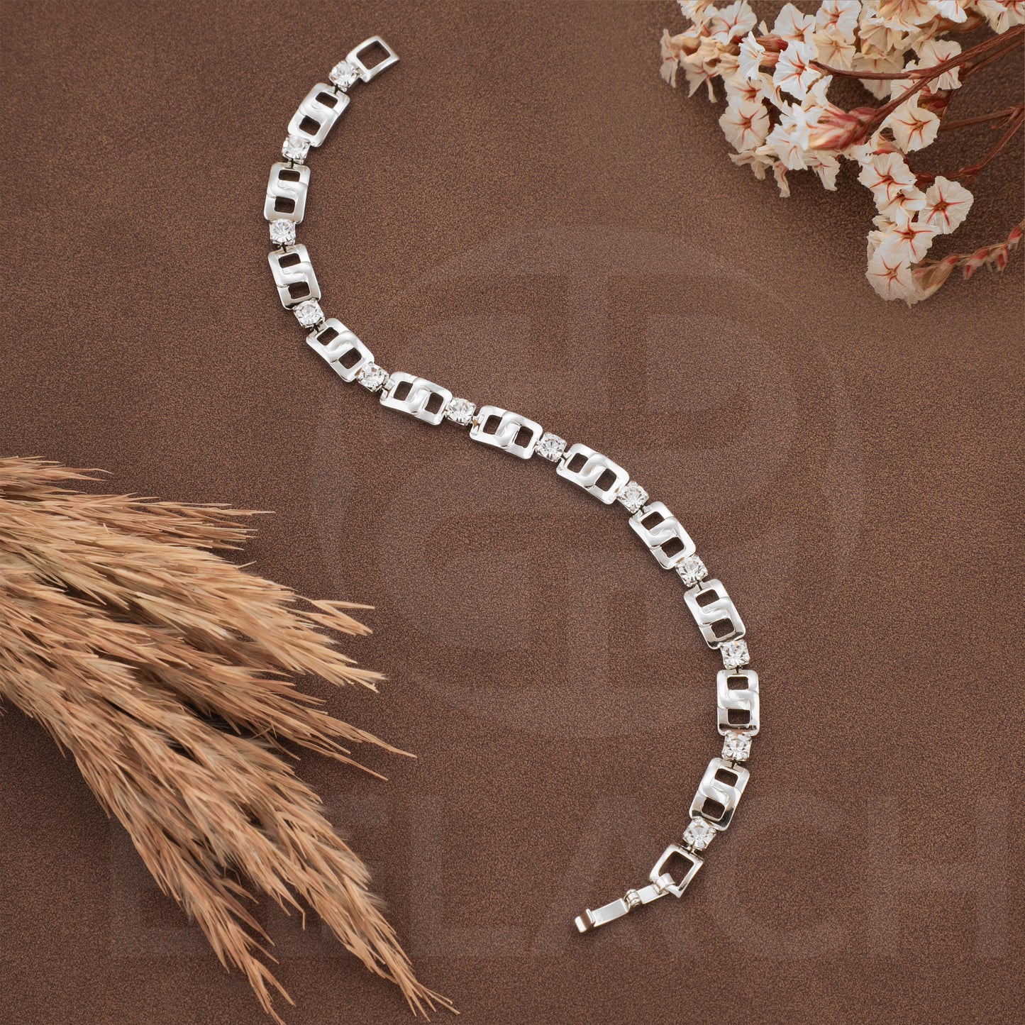 SILVER PLATED LUXURIES DIAMOND BRACELATE SPDB002