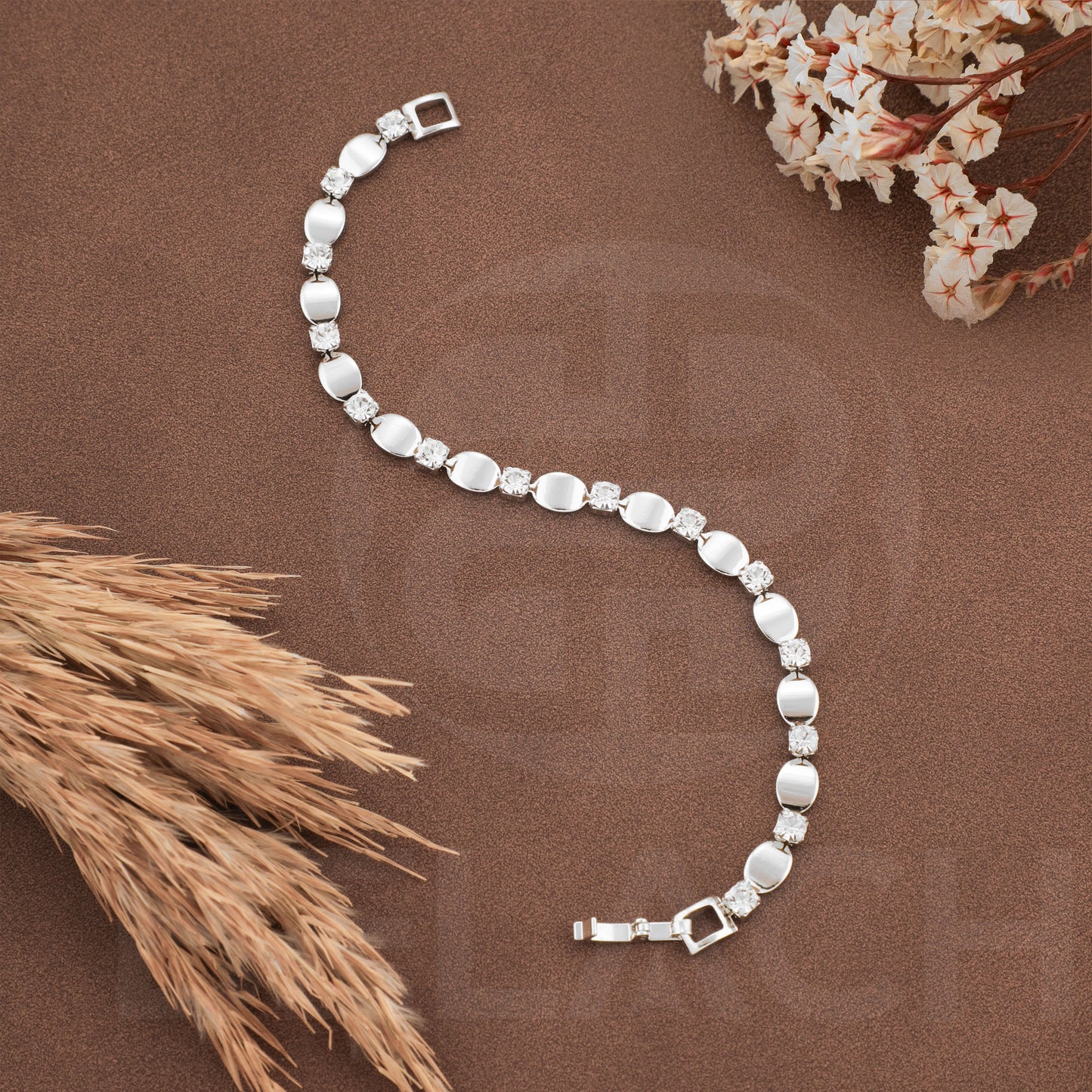SILVER PLATED LUXURIES DIAMOND BRACELATE SPDB003