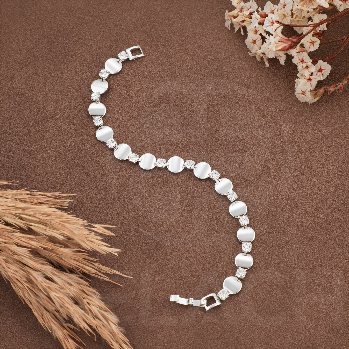 SILVER PLATED LUXURIES DIAMOND BRACELATE SPDB006