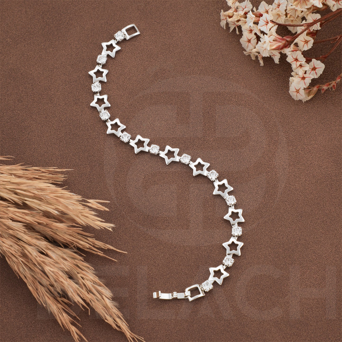 SILVER PLATED LUXURIES DIAMOND BRACELATE SPDB009