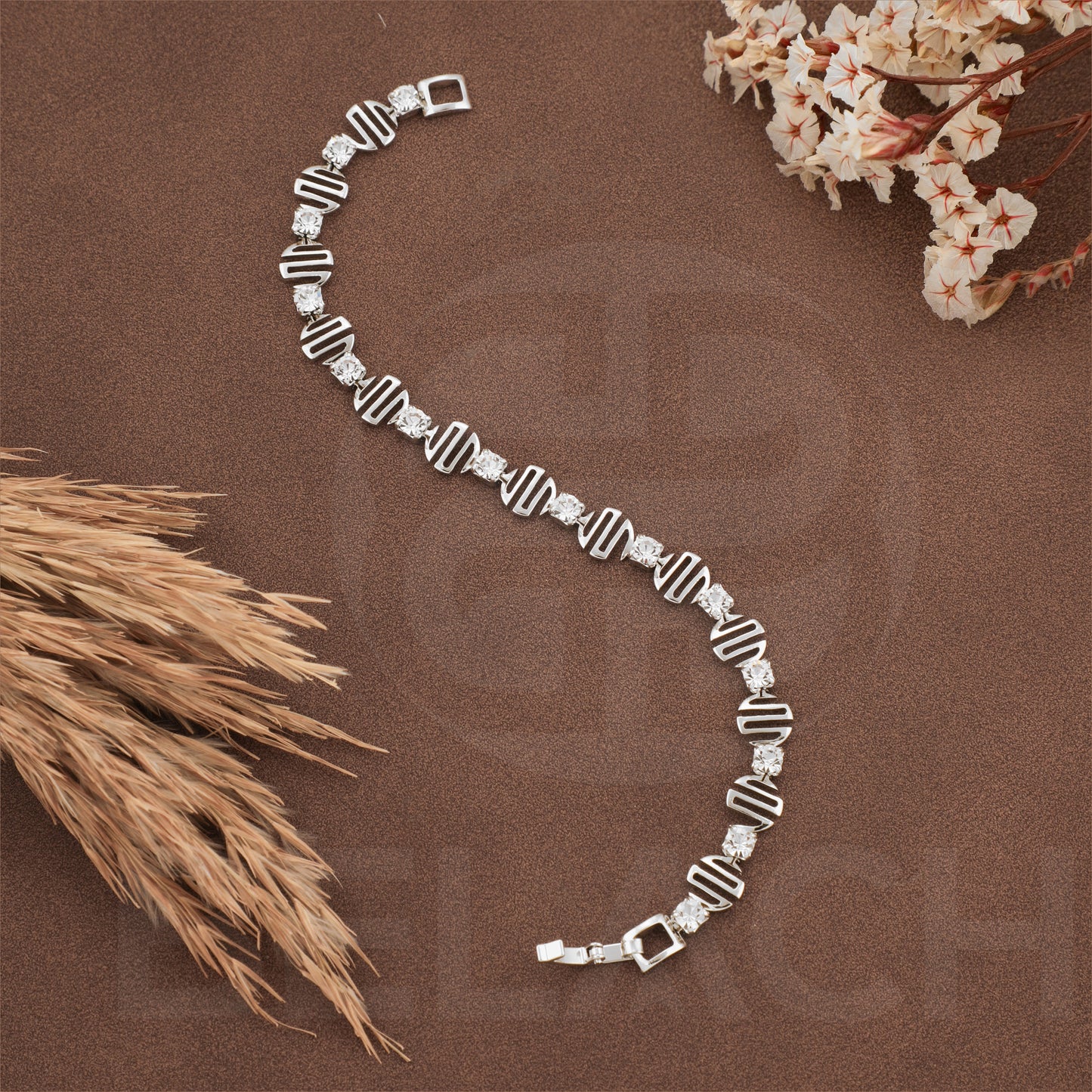 SILVER PLATED LUXURIES DIAMOND BRACELATE SPDB018