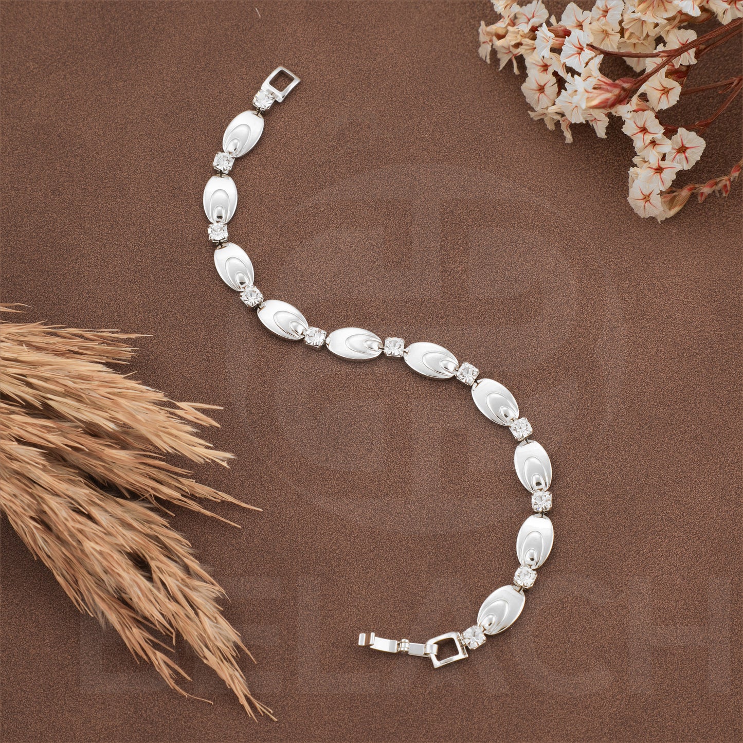 SILVER PLATED LUXURIES DIAMOND BRACELATE SPDB019