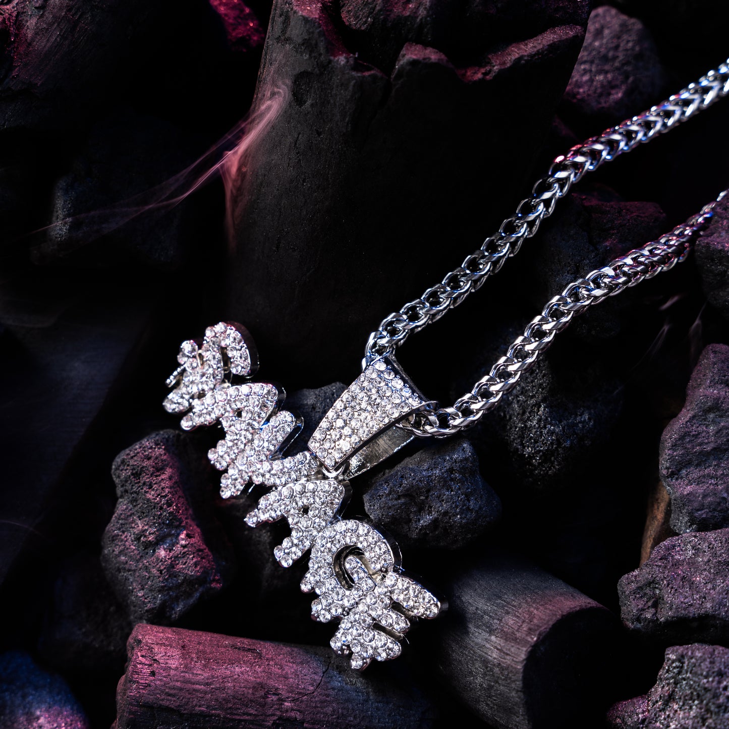 Savage Silver chain With Diamond Pedant SPCP040