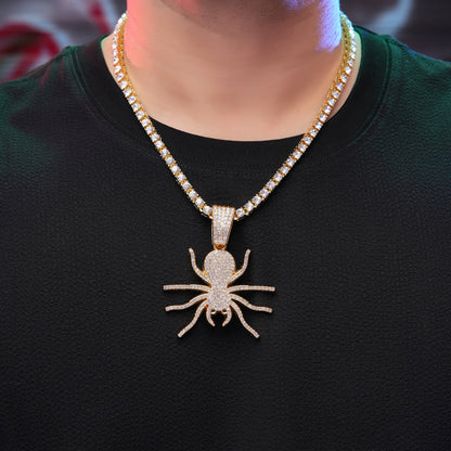 Spider Vibe Gold chain With Diamond Pedant GPCP075