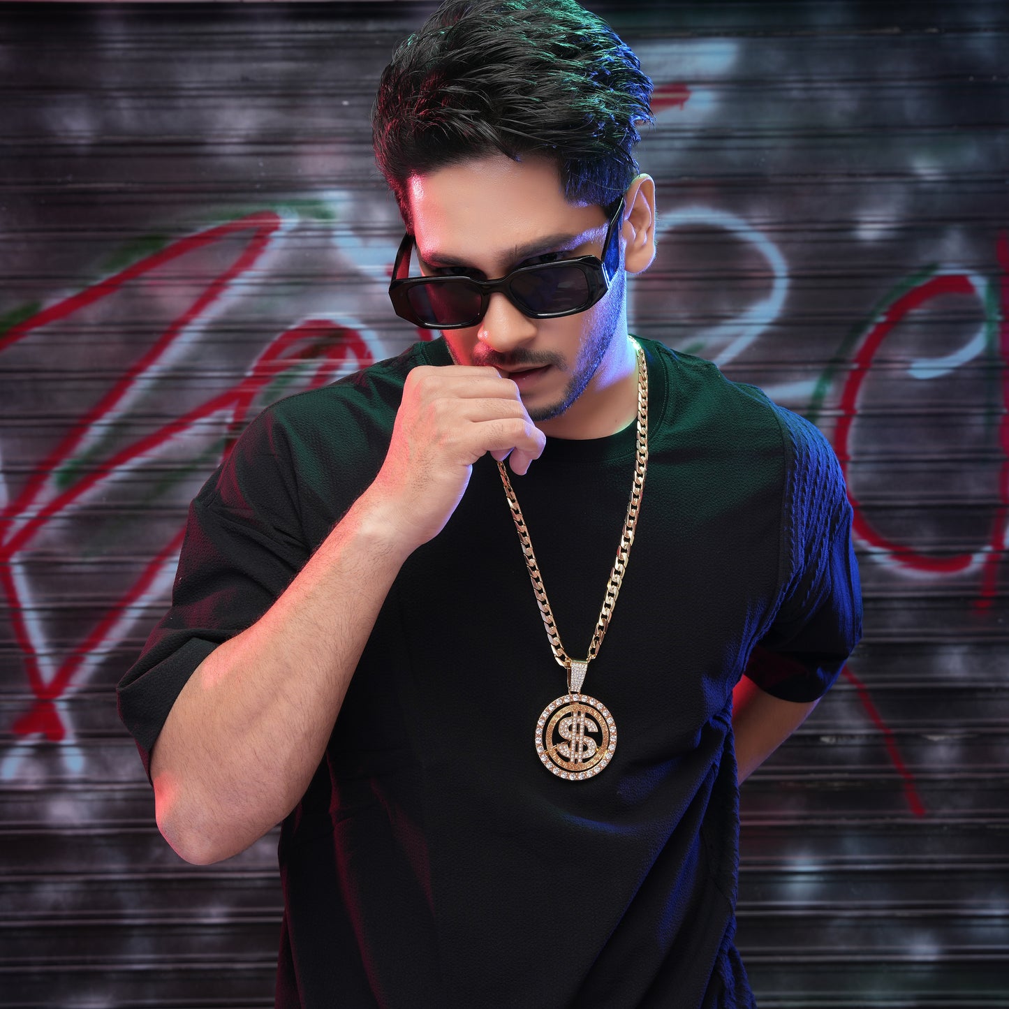Doller Club Gold chain With Diamond Pedant