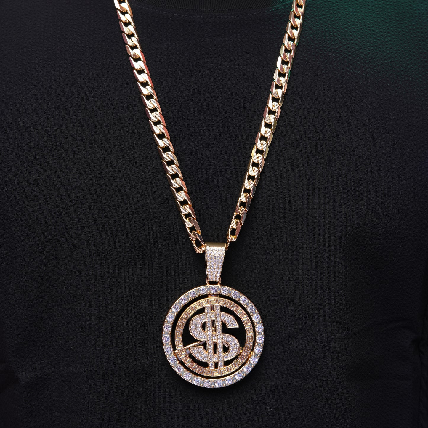 Doller Club Gold chain With Diamond Pedant