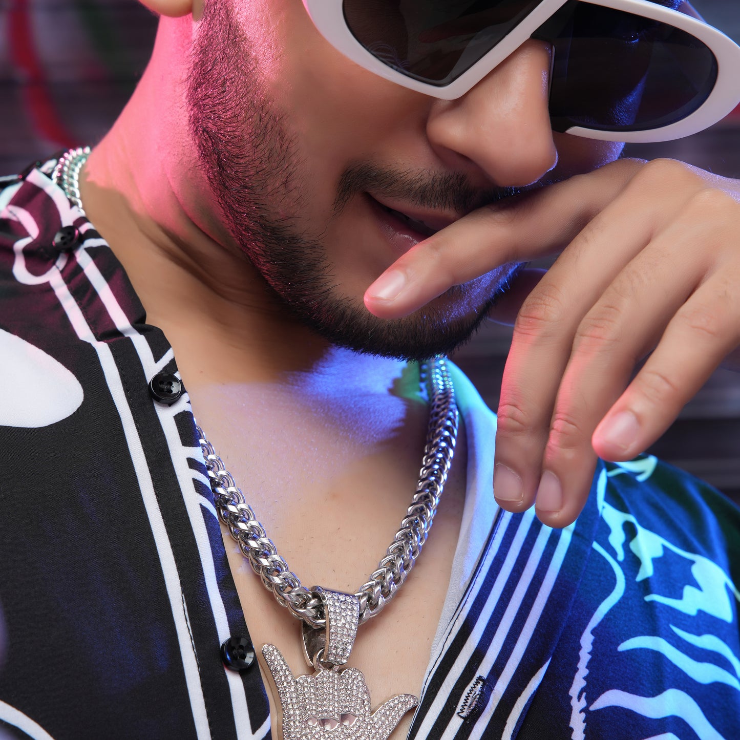 Yo Yo Silver chain With Diamond Pedant SPCP069