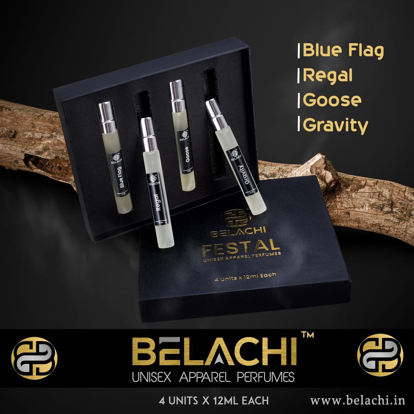 FESTAL UNISEX APPAREL PERFUMES (4X12ml COMBO)