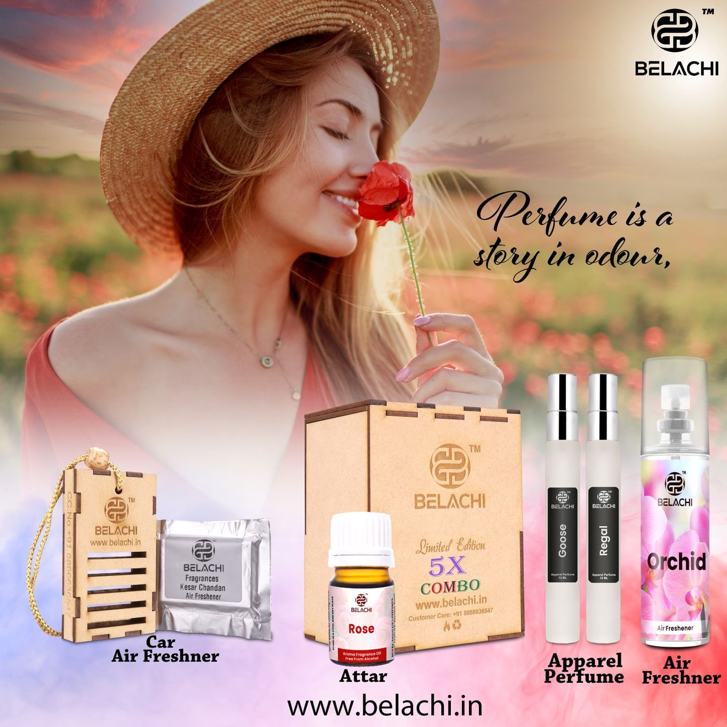 BELACHI LIMITED EDITION UNISEX APPAREL PERFUMES COMBO