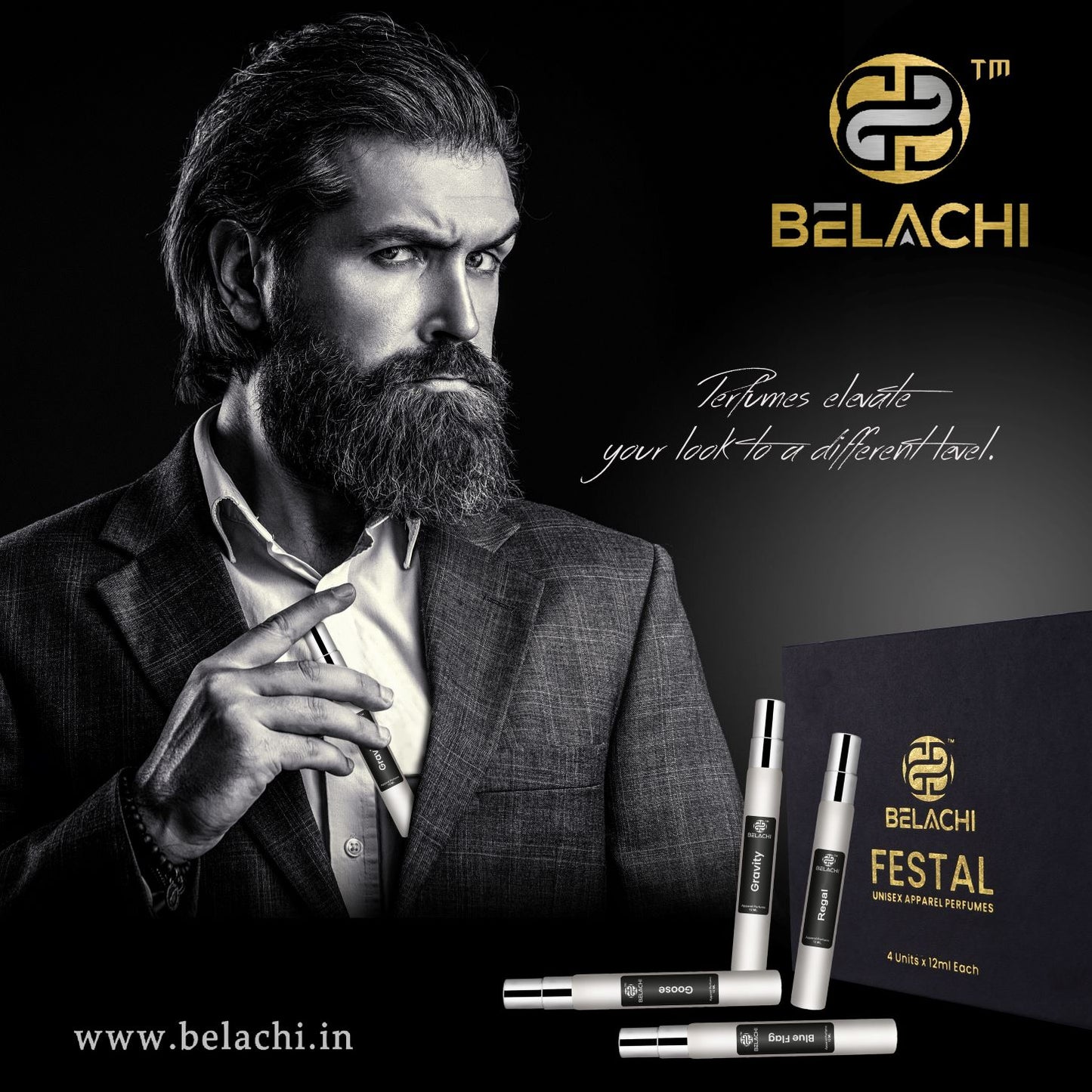FESTAL UNISEX APPAREL PERFUMES (4X12ml COMBO)