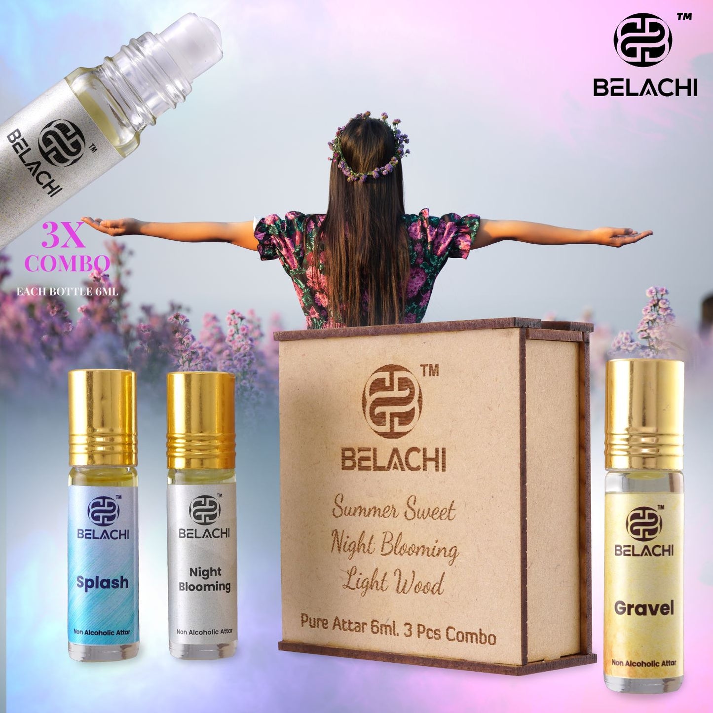 Belachi Limited Edition Attar Combo Pack Of Three