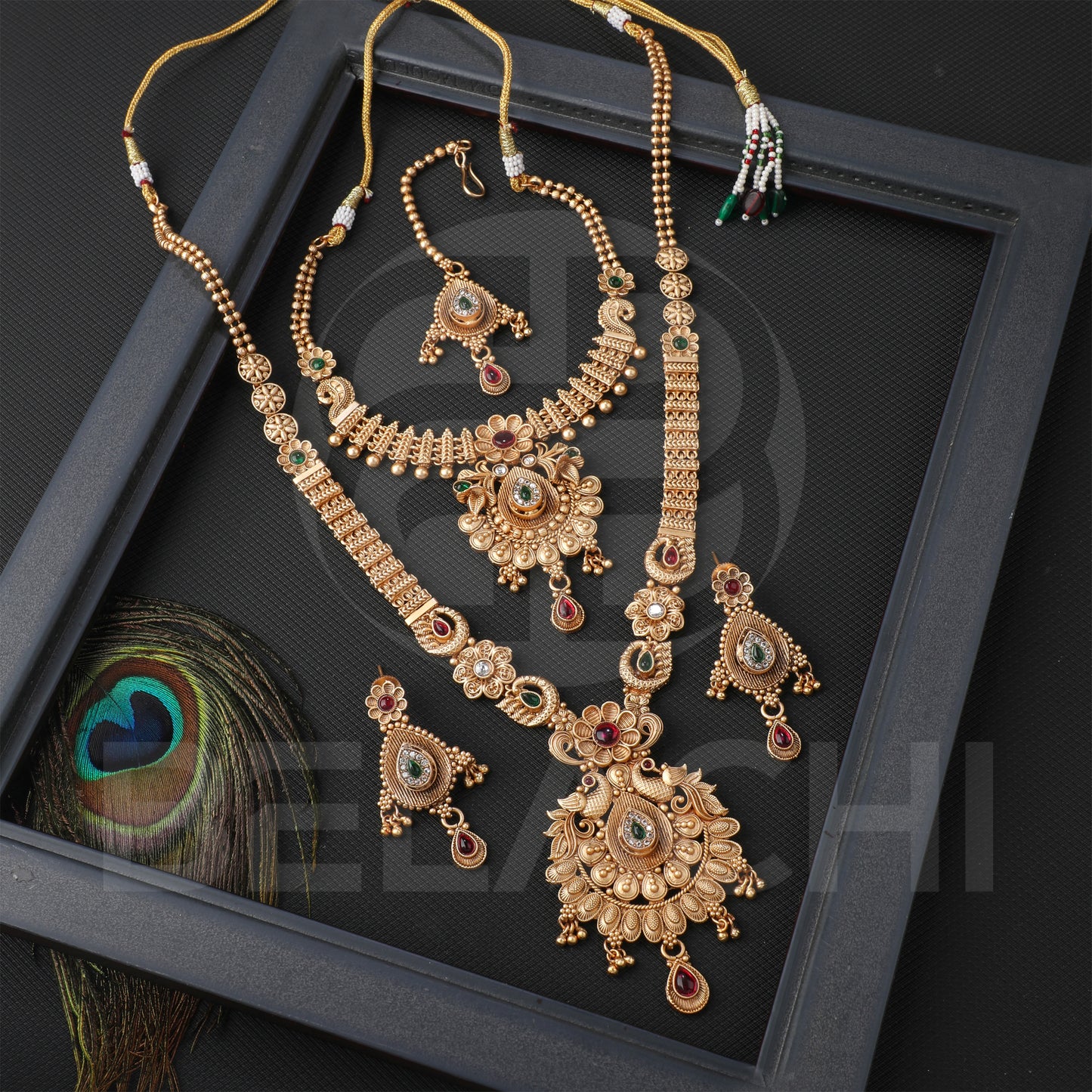 BELACHI TEMPLE COMBO SET JEWELLERY CS13324