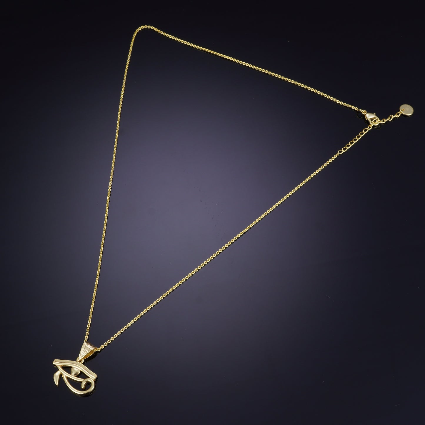 18K GOLD PLATED EVIL EYE NECKLACE