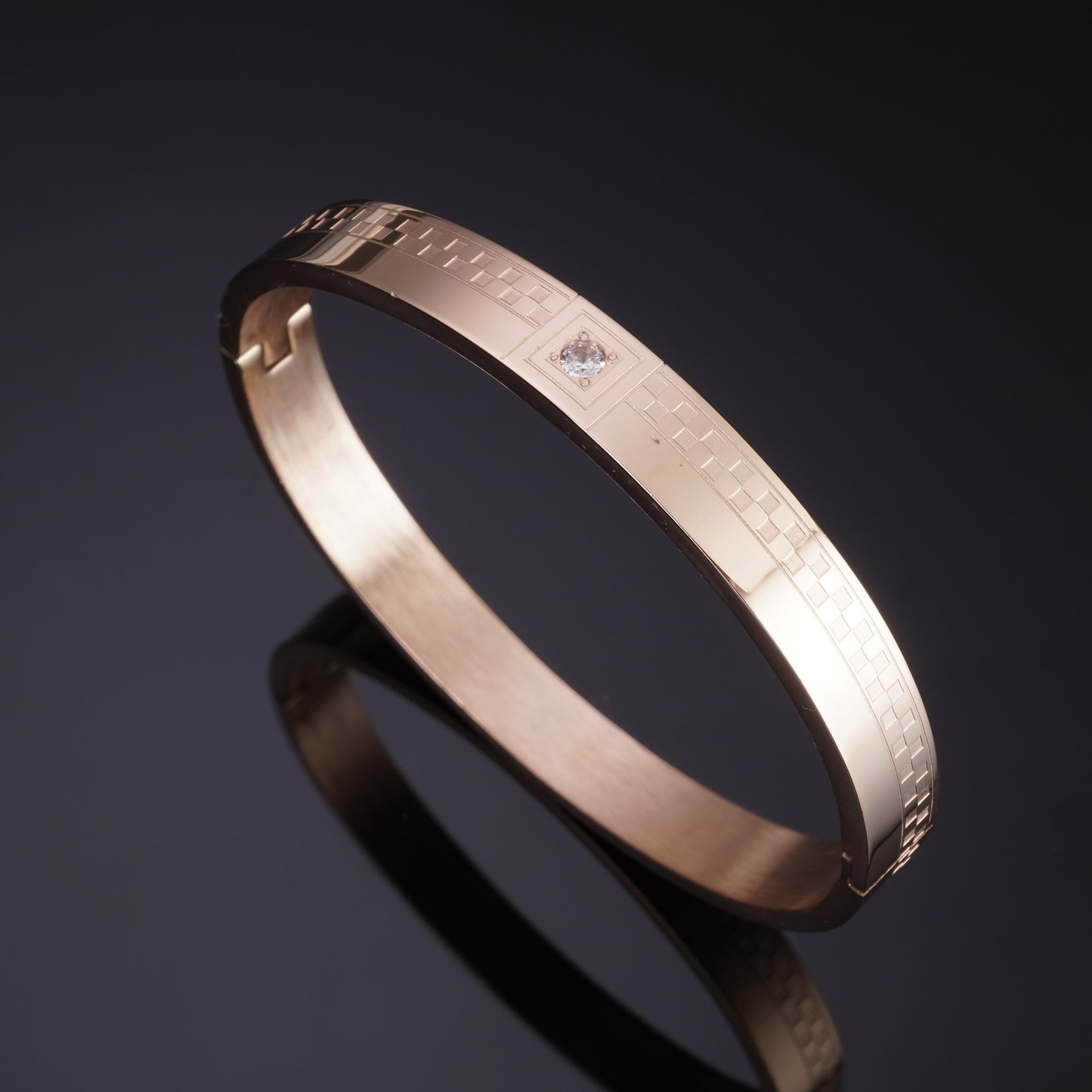 ZIRCONE ROSEGOLD WITH DIAMOND KADA