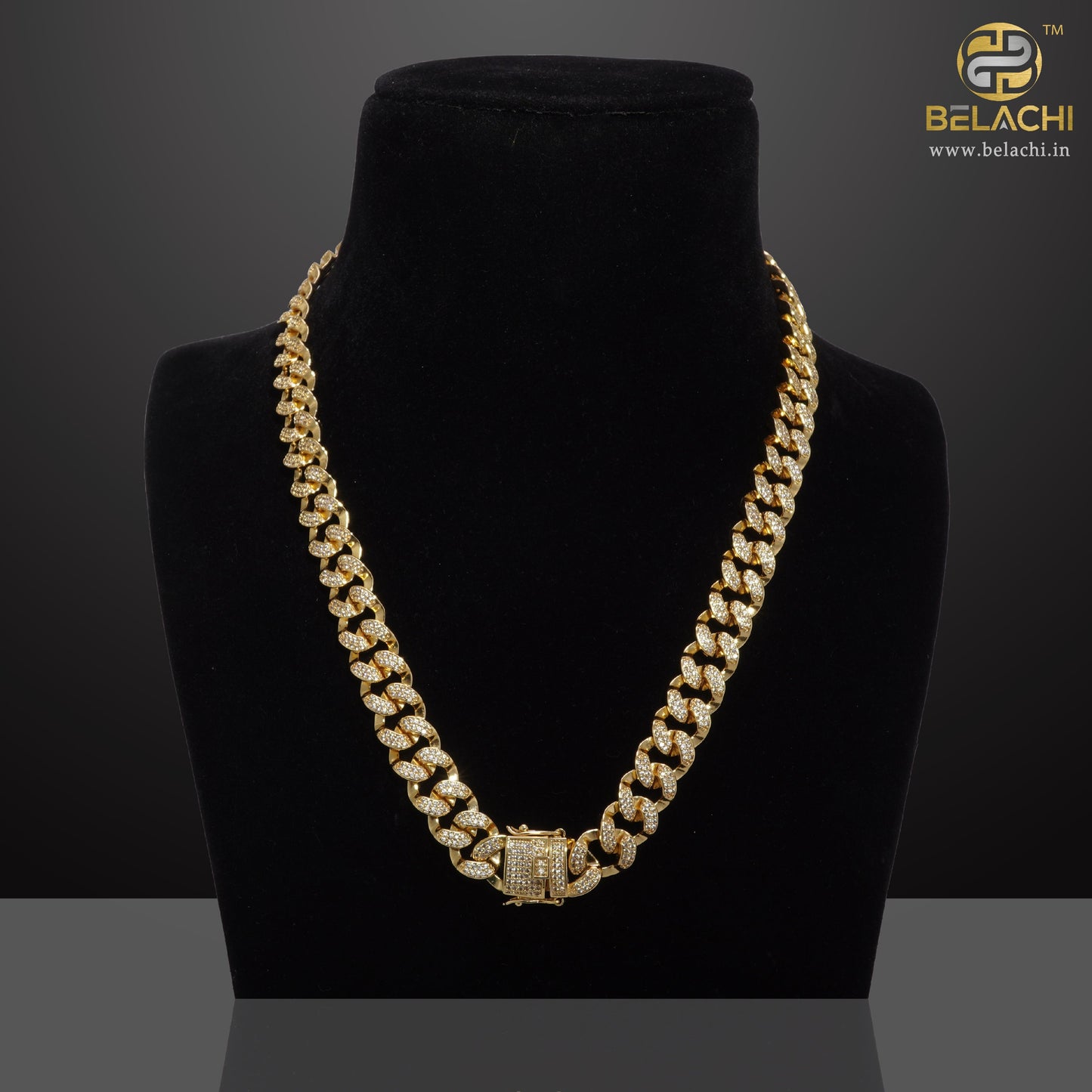 Godfather Diamond Gold Cuban Chain Necklace