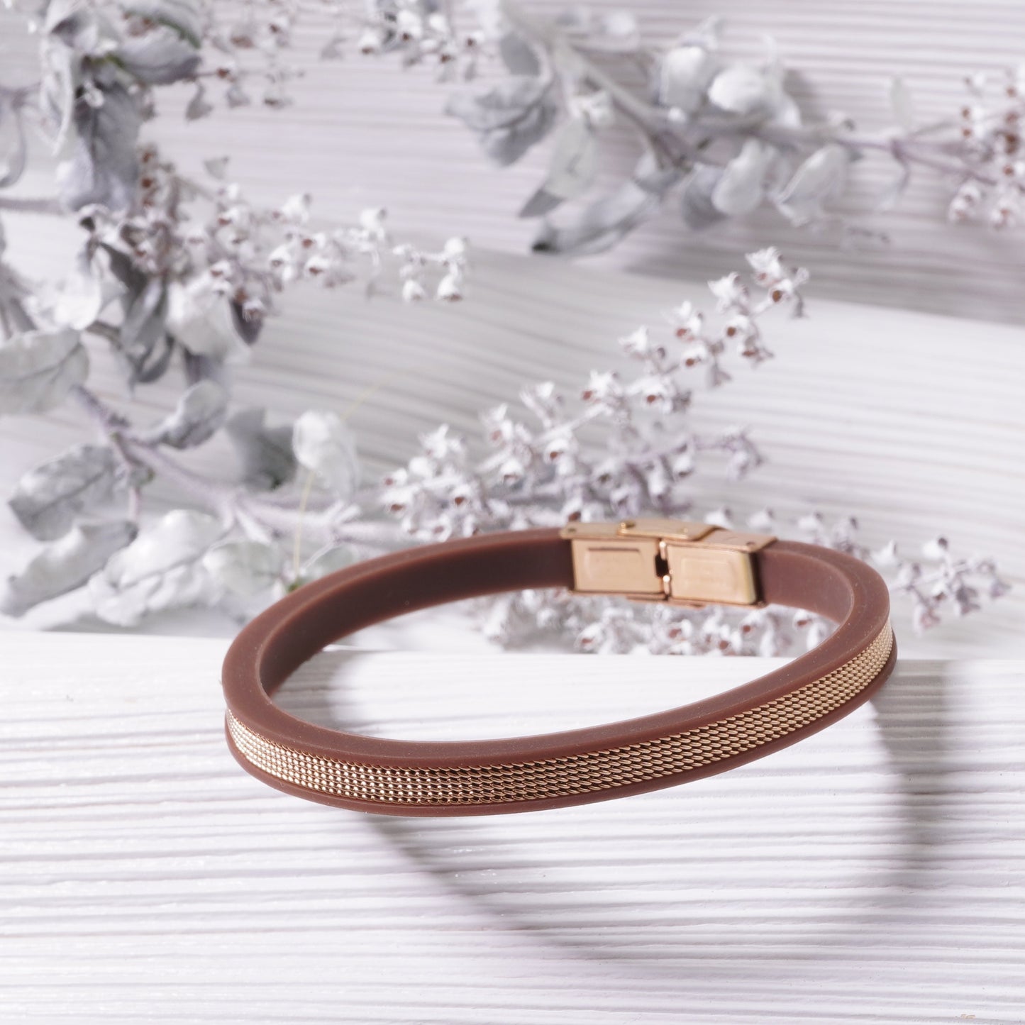 SILICONE BROWN PREMIUM BRACELET