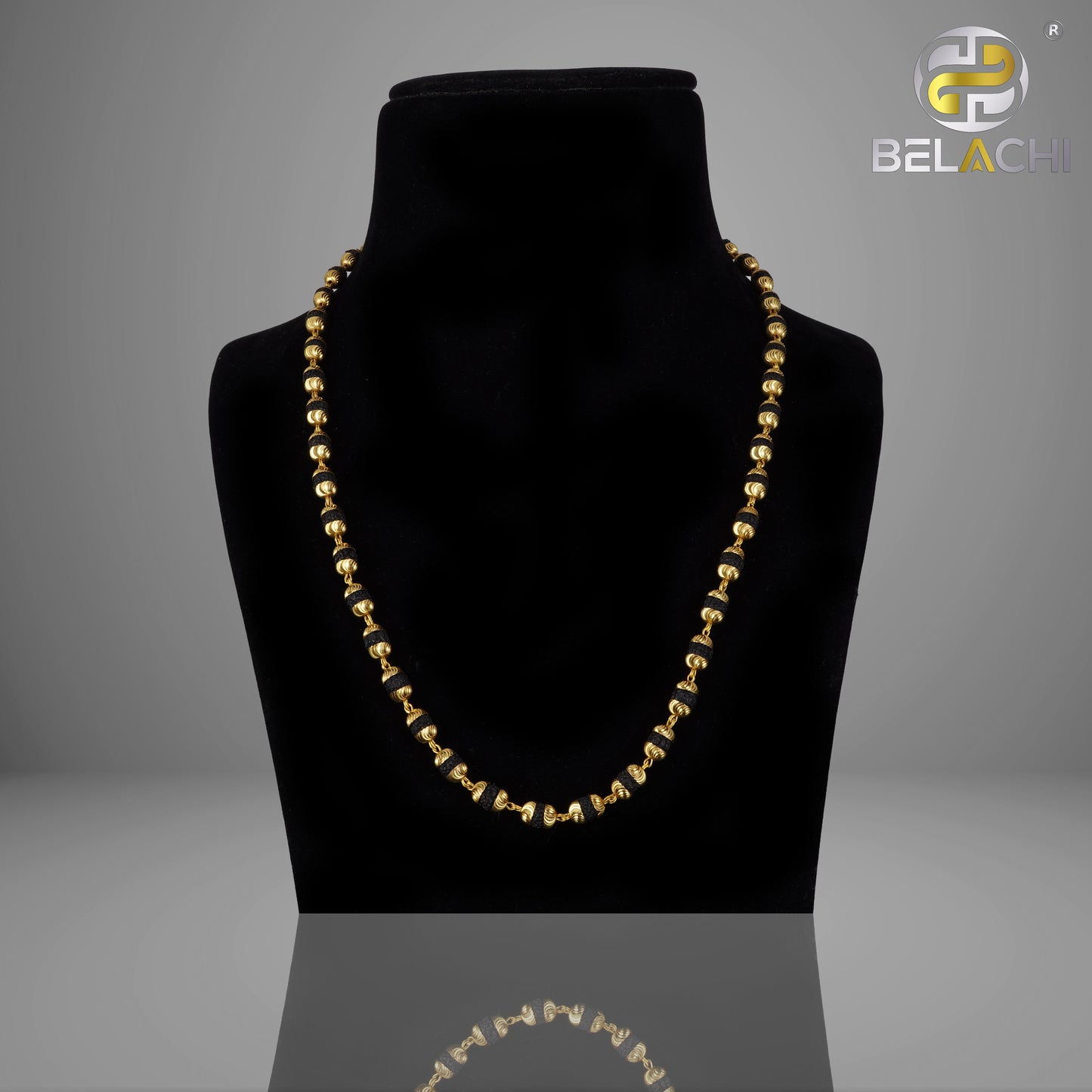 GOLD COLOUR CLAPPING RUDRAKSHA MALA 108