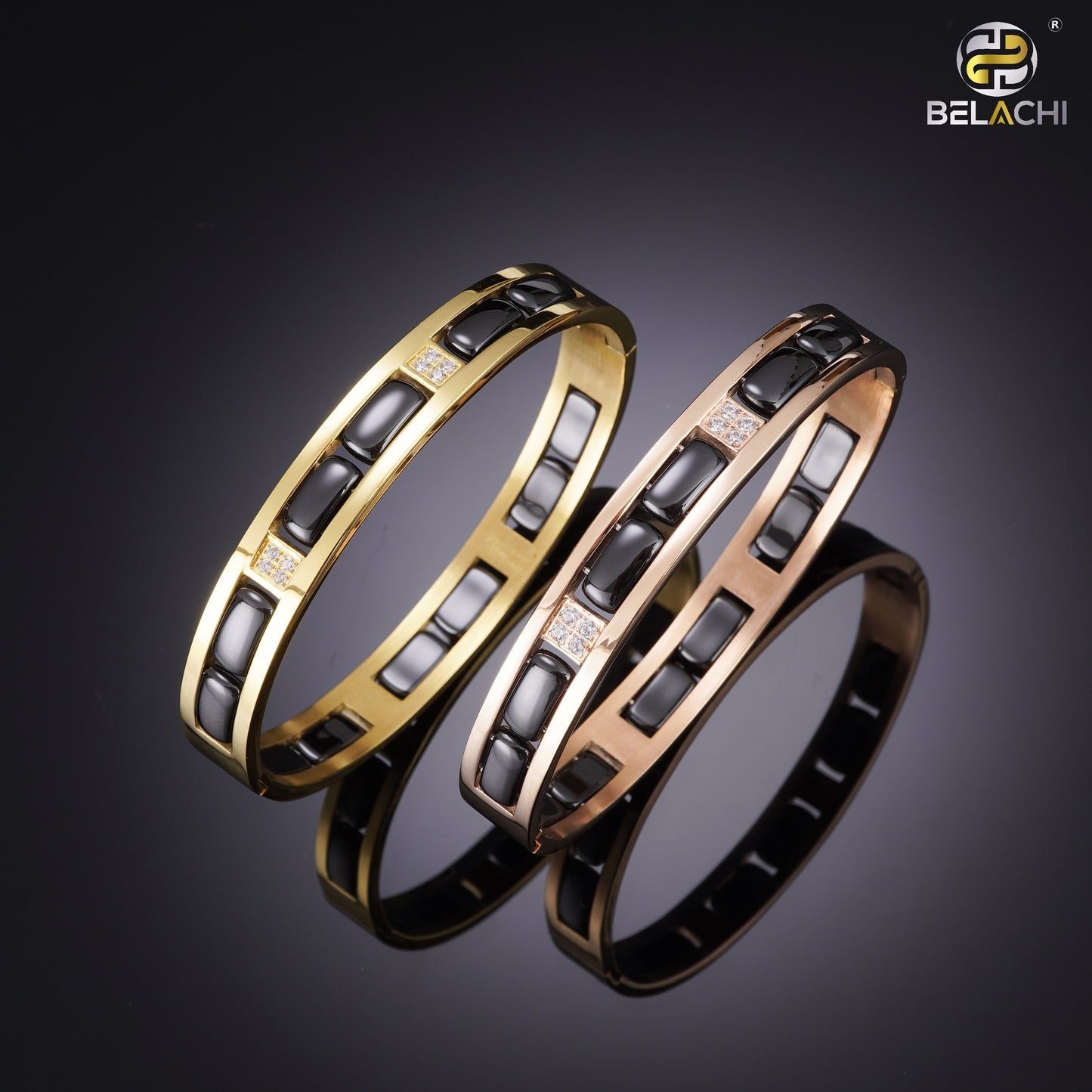 ADAM CERAMIC BLACK GOLD PREMIUM KADA WITH DIAMOND