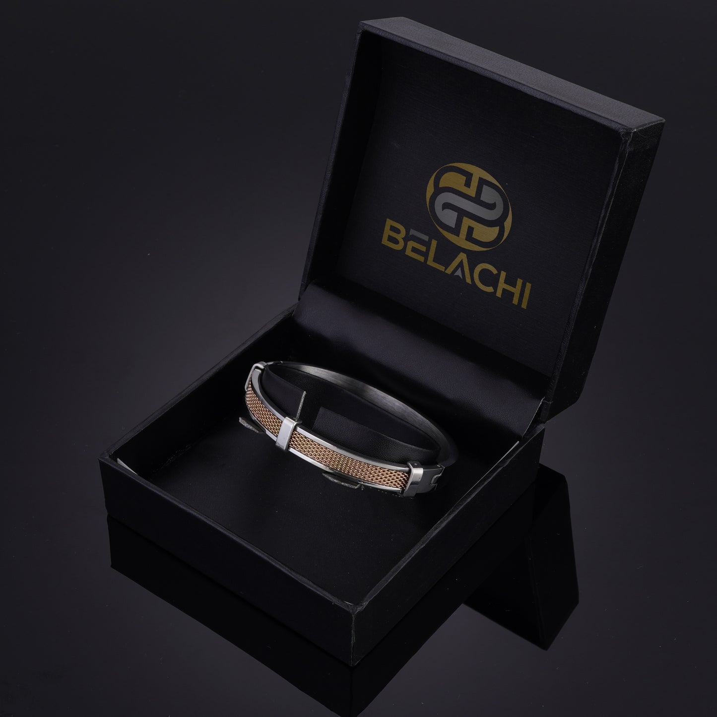 Exodia Silver Rosegold Premium Kada