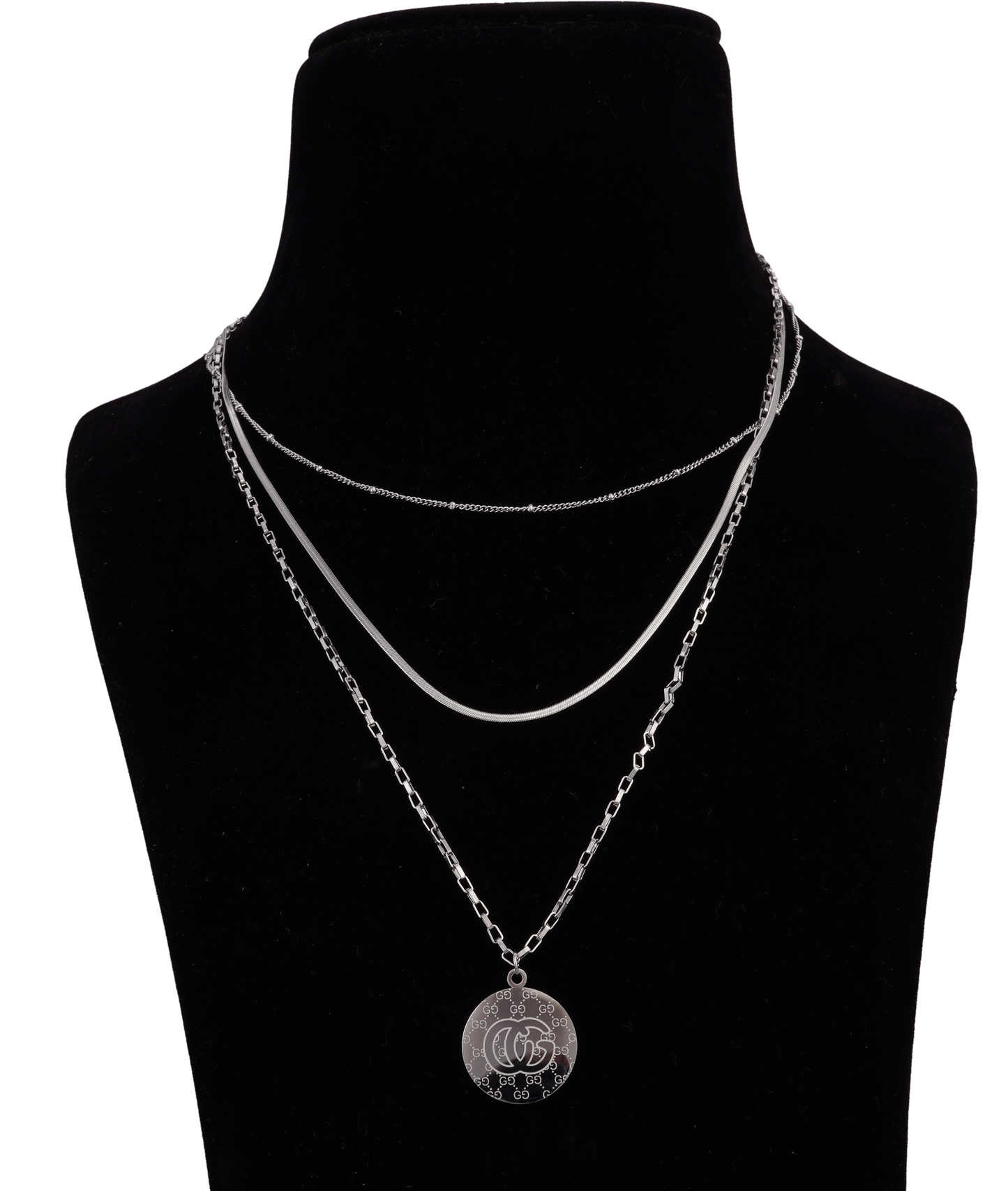 CG PEDANT SILVER NECKLACE